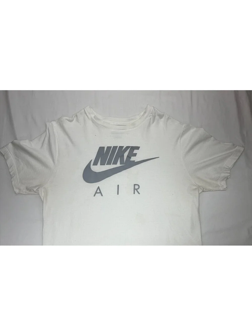 Nike AIr Men's T Shirt Short Sleeve The Nike Tee Graphic Print Size M White
